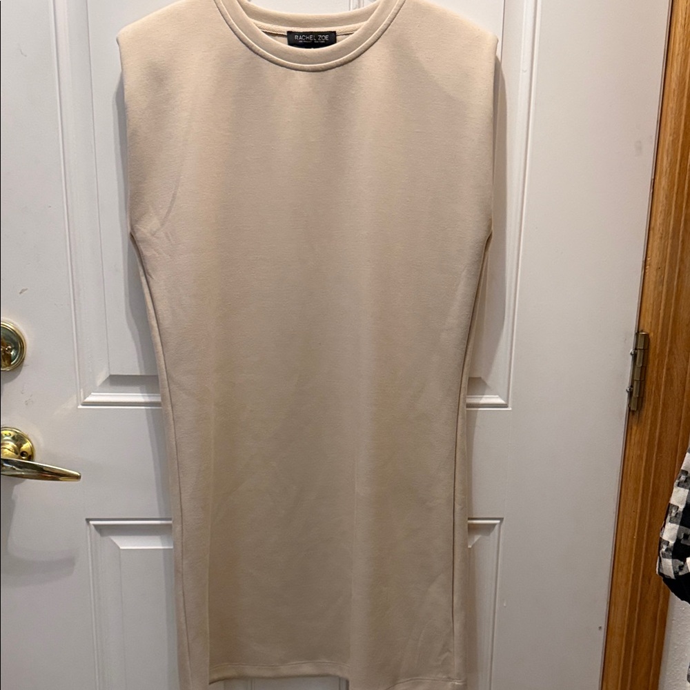 Rachael Ray Cream Sleeveless Mini Dress